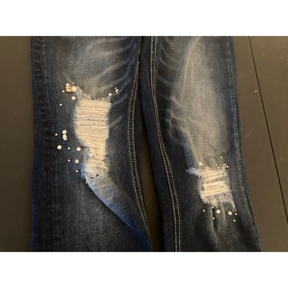 Women's Jeans Pants Miss Me Standard Ankle Skinny Size 25 Inseam 24 Distressed - Picture 6 of 11